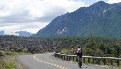 Randi Friedman Cycling on the  tour with redspokes